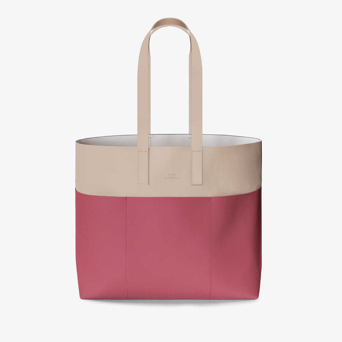 Emilia Tote Bag - Sand - Burgundy