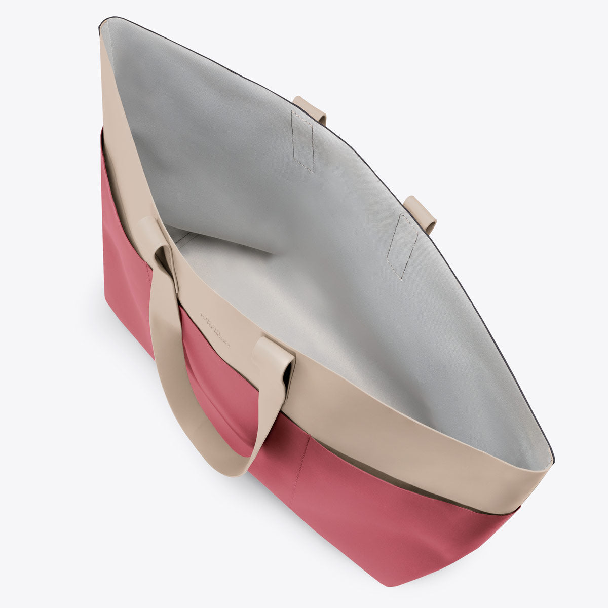 Emilia Tote Bag - Sand - Burgundy