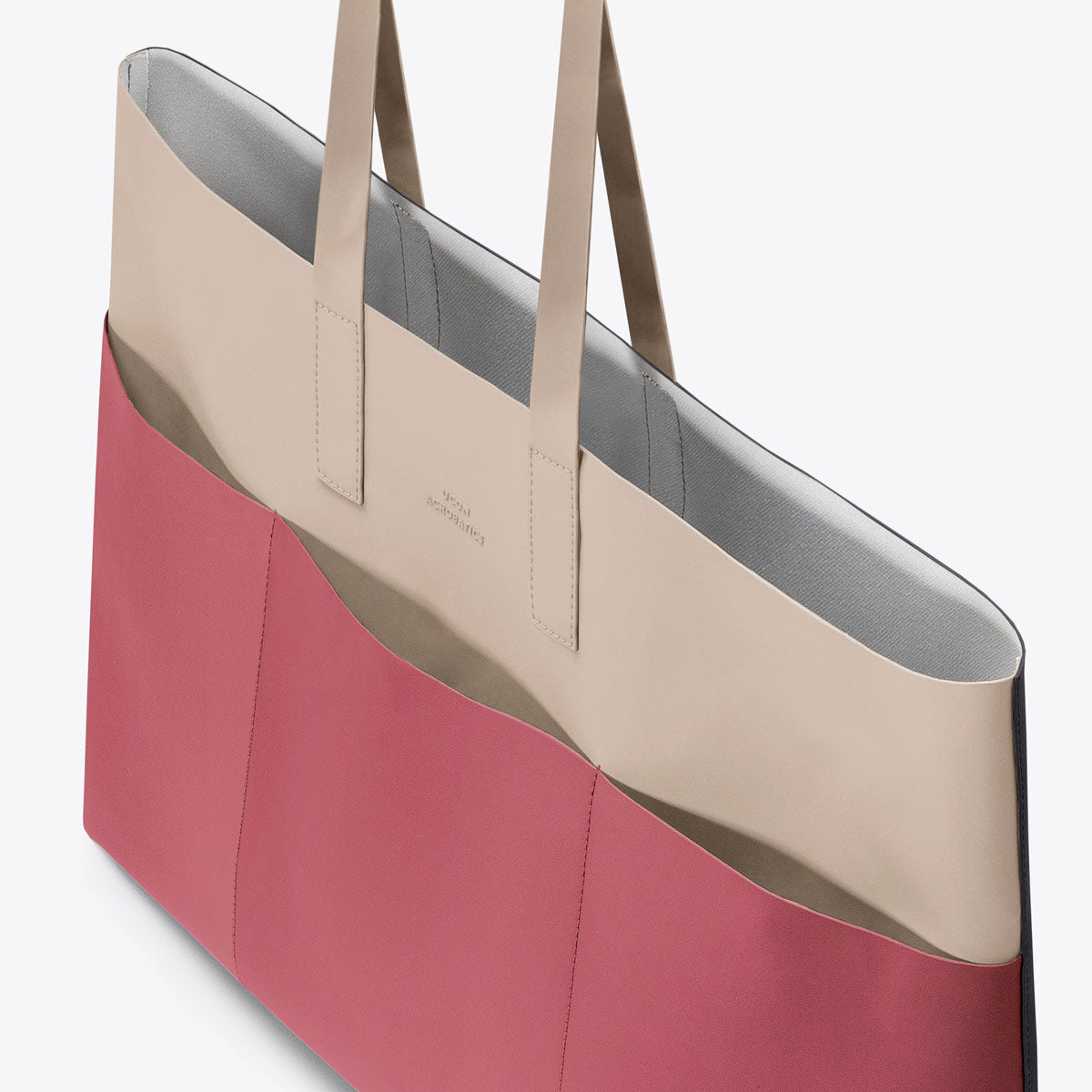 Emilia Tote Bag - Sand - Burgundy