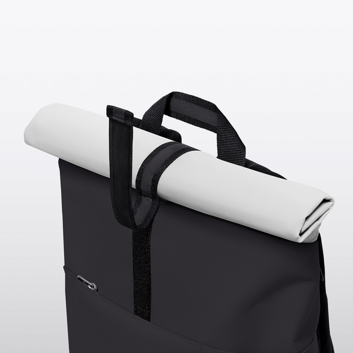 Hajo Roll-Top Backpack - Black / Medium