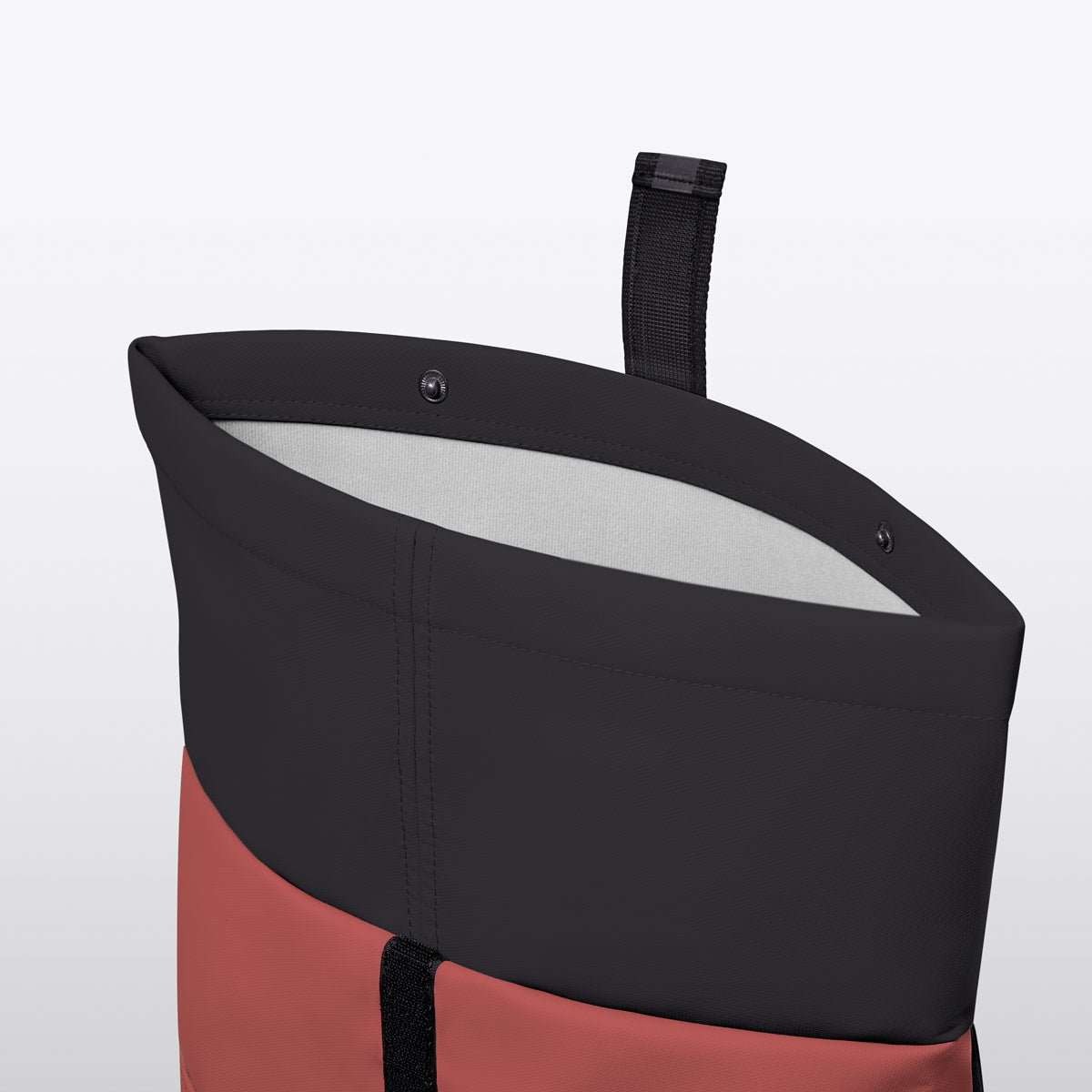 Hajo Roll-Top Backpack - Hibiscus - Black / Mini