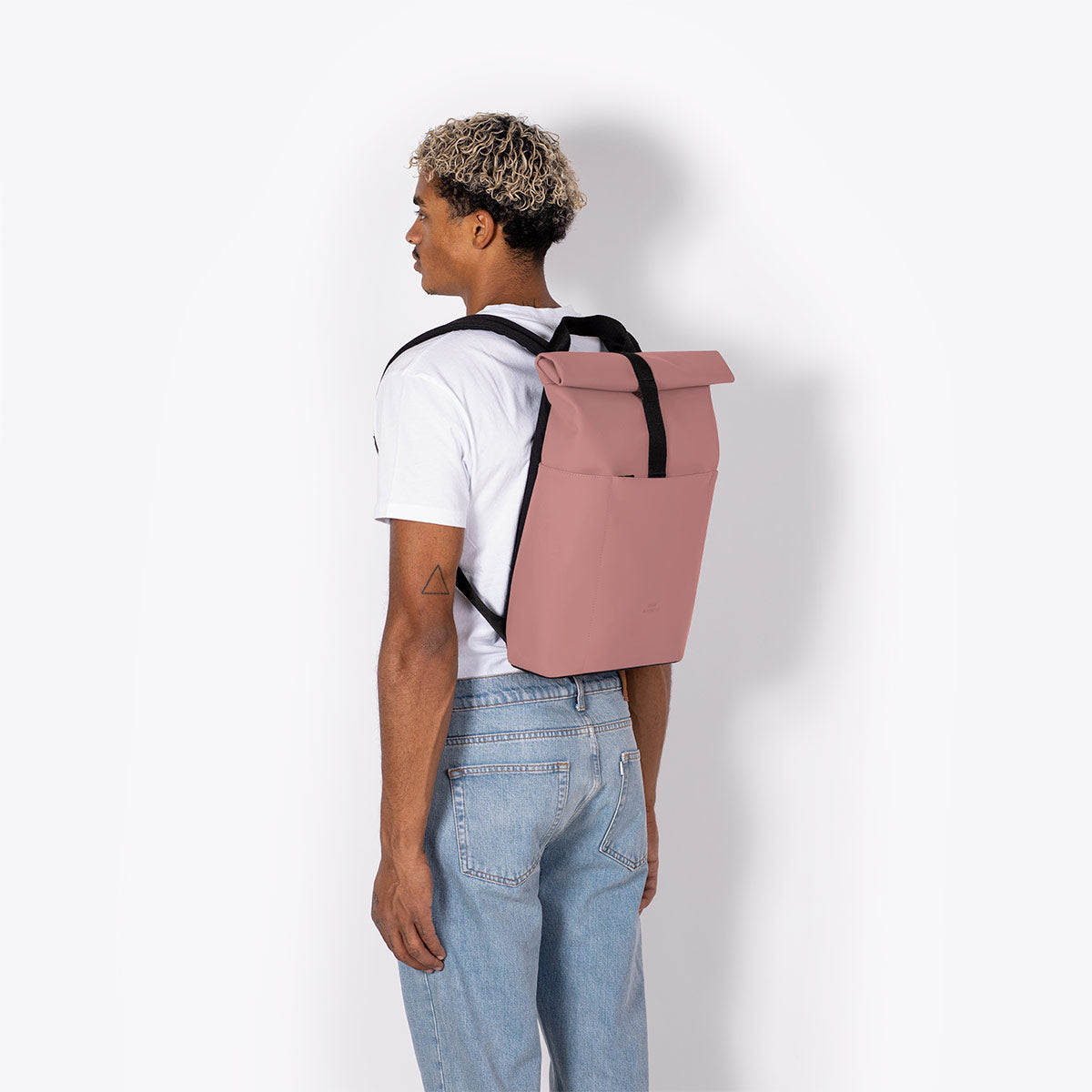 Hajo Roll-Top Backpack - Dark Rose / Mini
