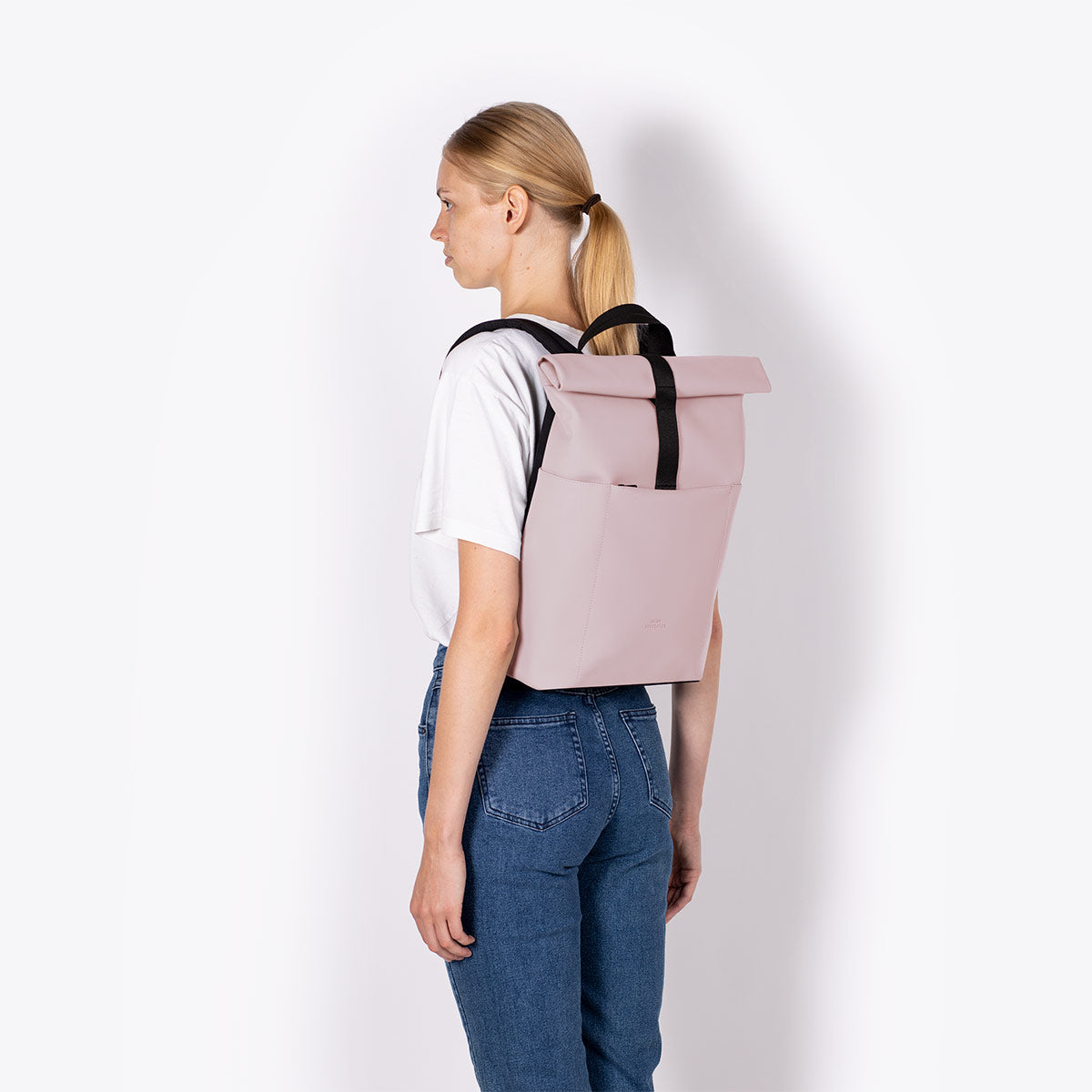 Hajo Roll-Top Backpack - Light Rose / Mini