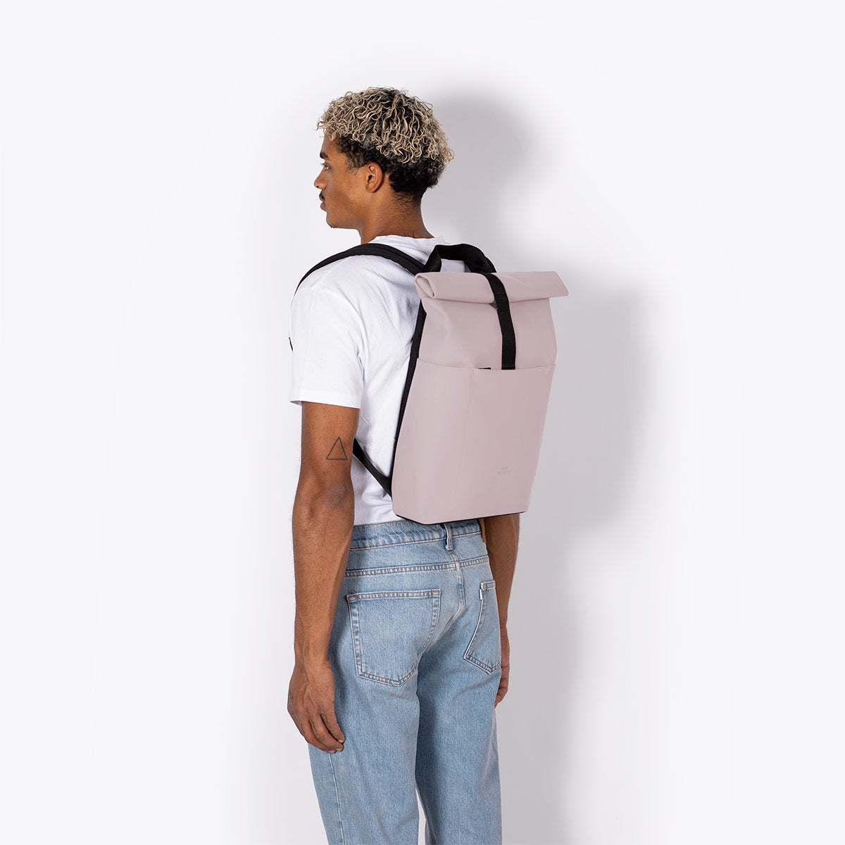 Hajo Roll-Top Backpack - Light Rose / Mini