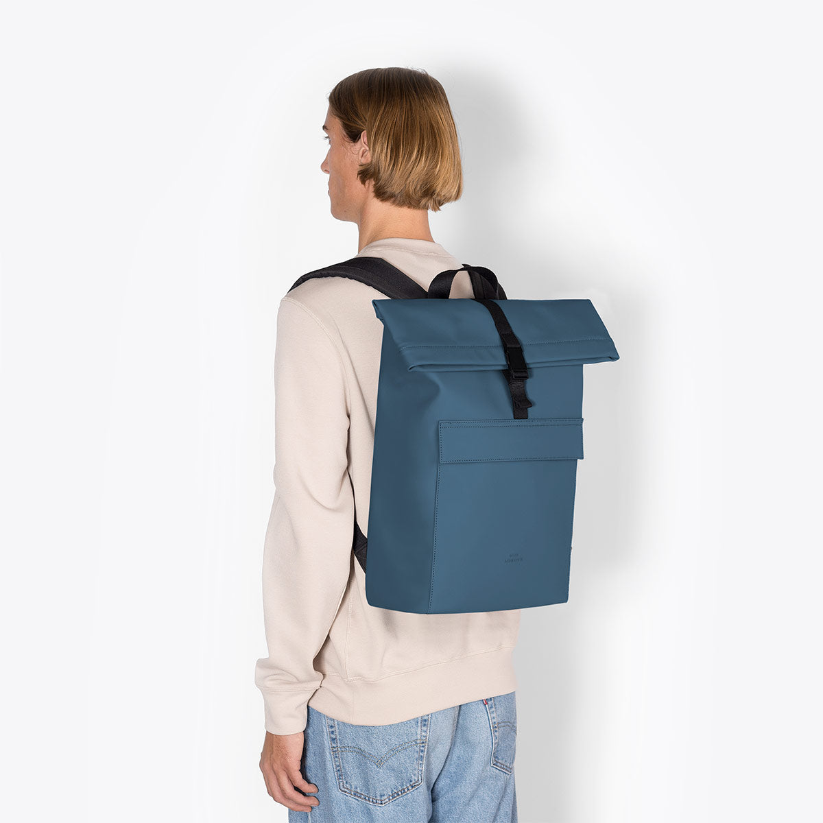 Jannik Roll-Top Backpack - Petrol / Medium