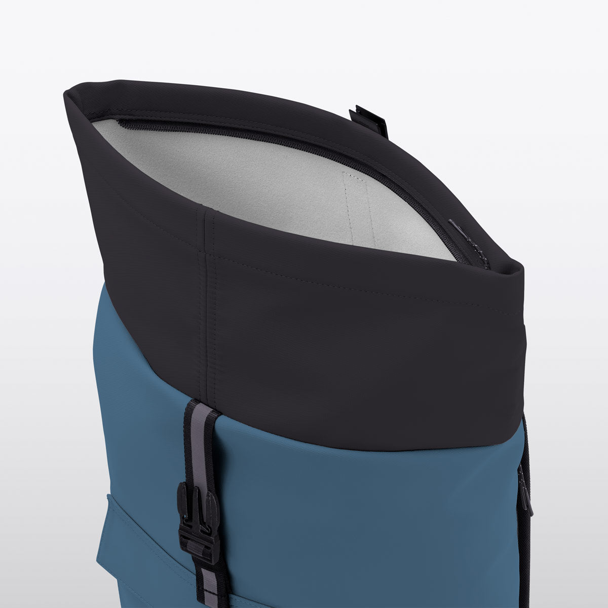 Jannik Roll-Top Backpack - Petrol - Black / Mini