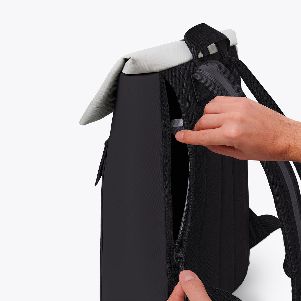 Jasper Roll-Top Backpack - Black / Medium