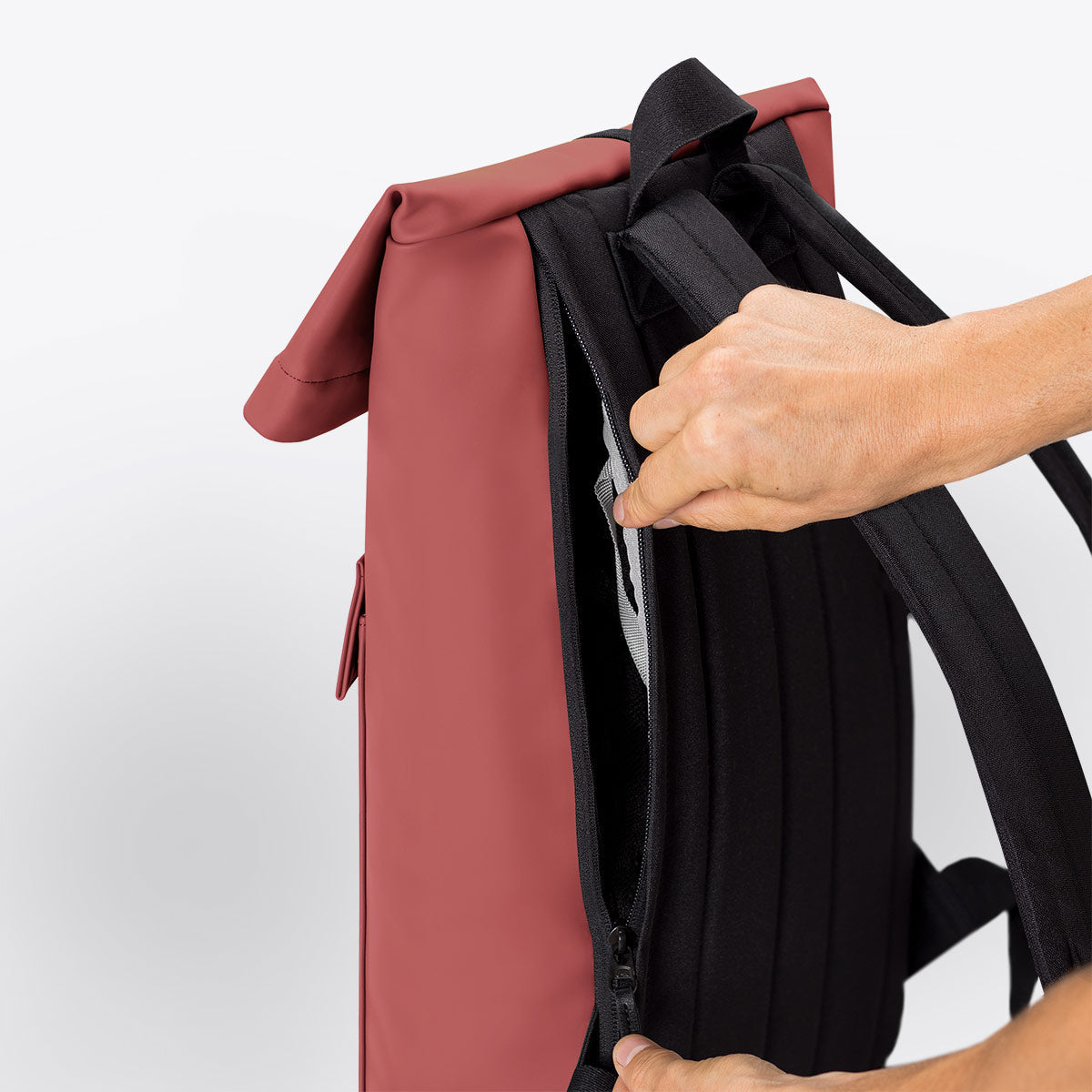 Jasper Roll-Top Backpack - Hibiscus / Mini