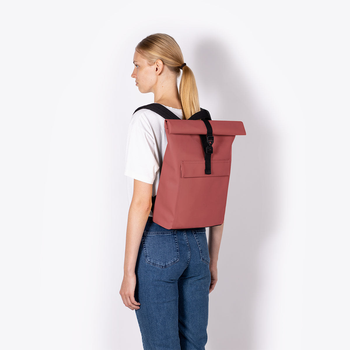 Jasper Roll-Top Backpack - Hibiscus / Mini