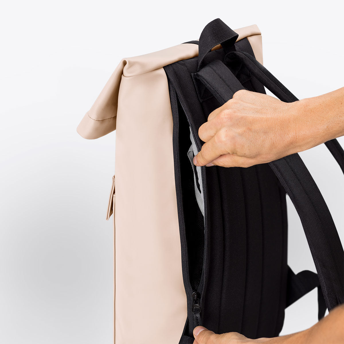Jasper Roll-Top Backpack - Light Apricot / Mini